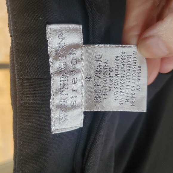 Worthington Curvy‎ Fit Sz. 8 Black Trousers - Picture 4 of 11